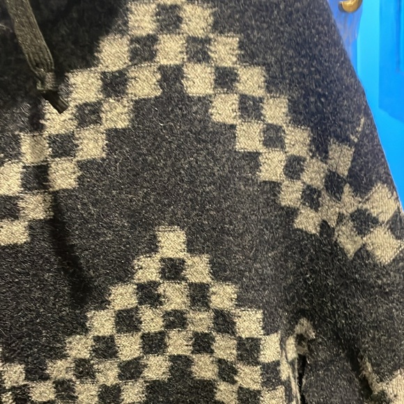 Mens women’s Pendleton hoody hoodie wool blue grey small western wear - Picture 3 of 6